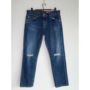 AG Adriano Goldschmied The Ex-Boyfriend Slim Distressed Womens‎ 28R Blue